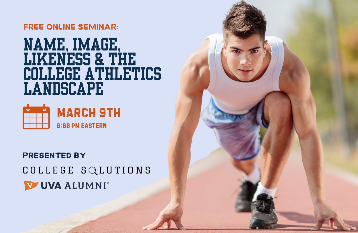 NIL and College Athletics Landscape Webinar Banner