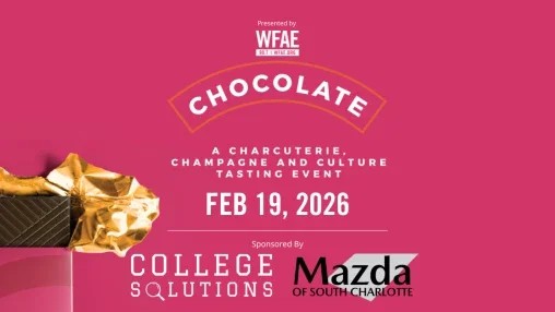 WFAE Chocolate Charcuterie Champagne Event Charlotte