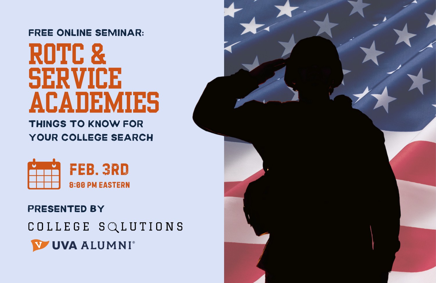 ROTC and Service Academy Admissions Webinar Banner