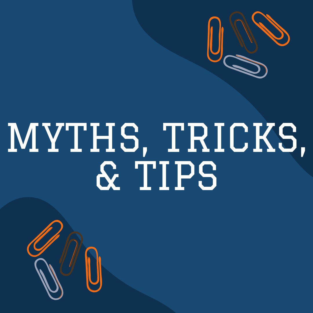 Myths Tricks and Tips College Admissions Webinar Banner
