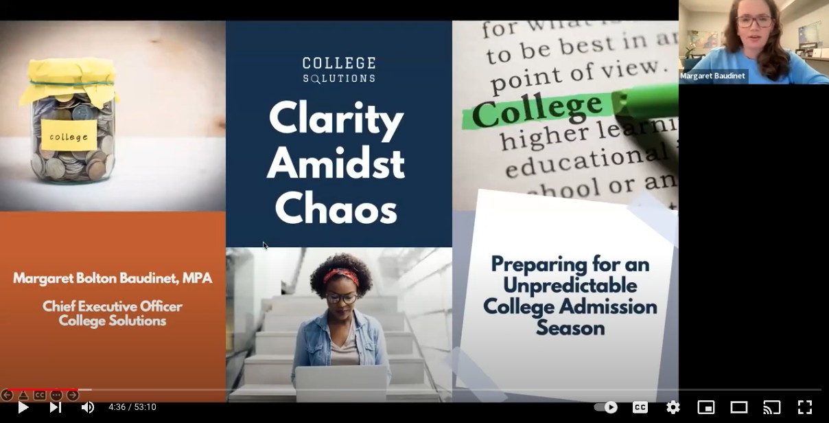 Clarity Amidst Chaos: Navigating College Admissions in the Wake of COVID-19