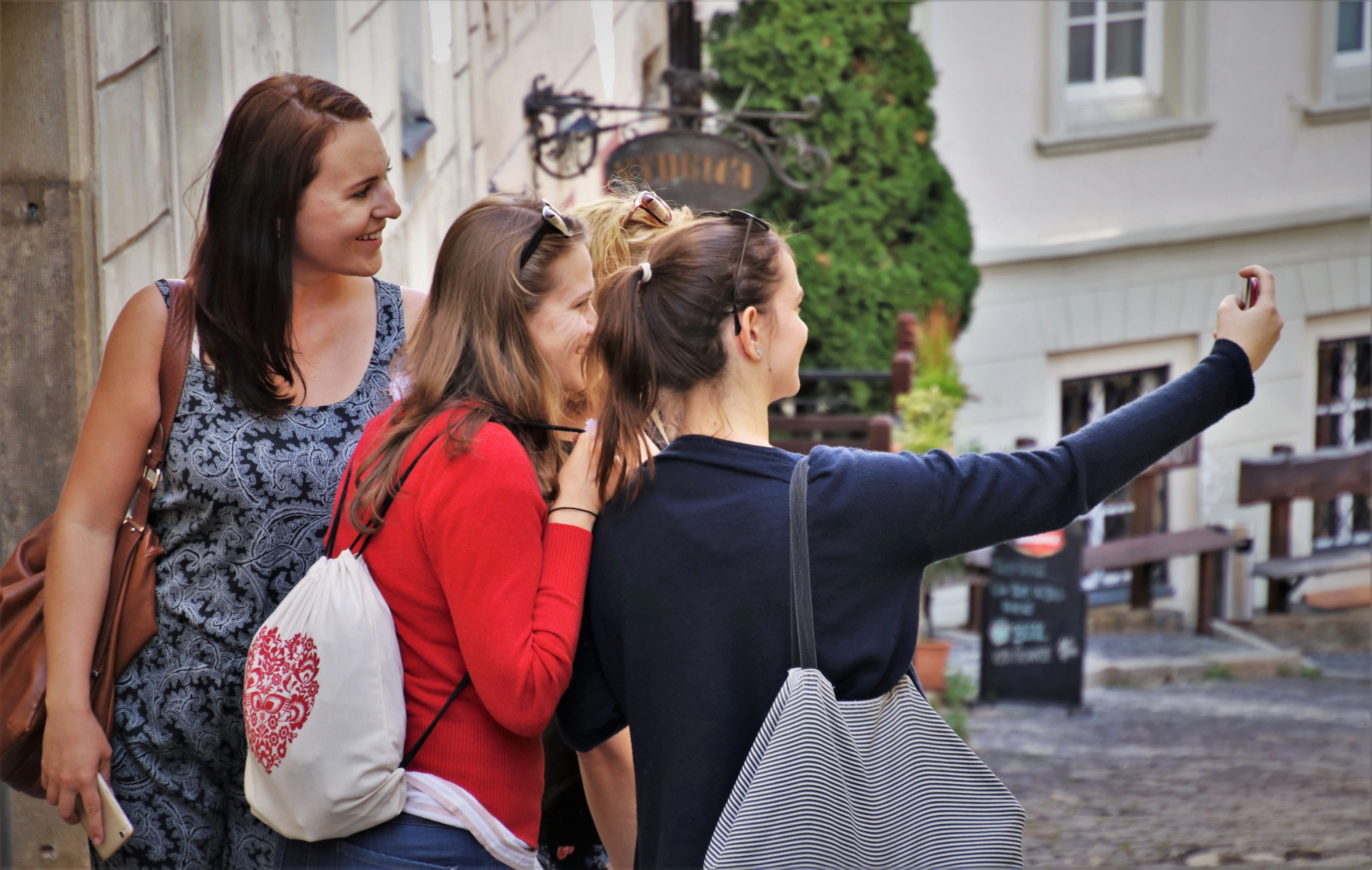Students engaging in cultural exchange abroad