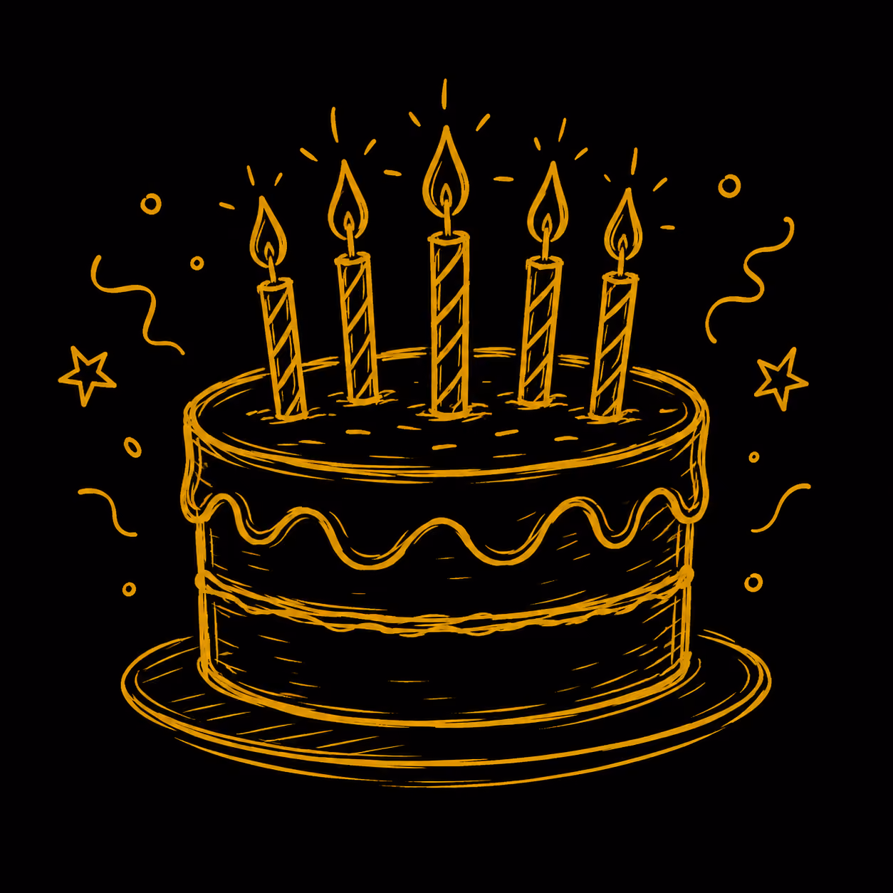 Un gâteau d'anniversaire