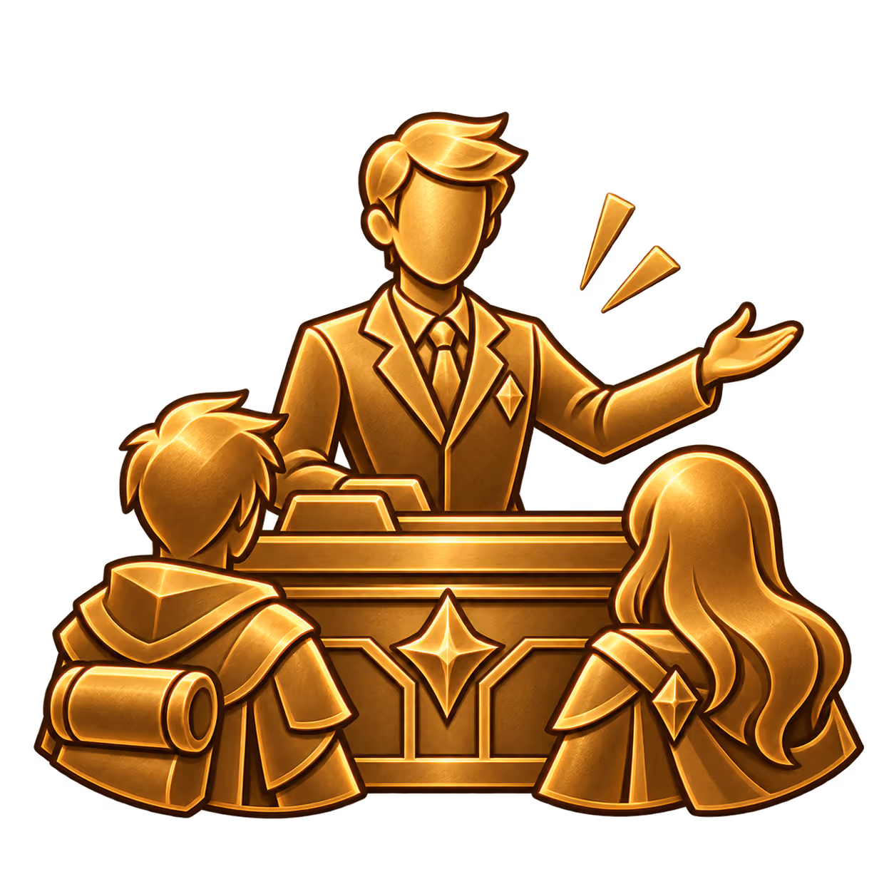 Un Game Master accueille des joueurs
