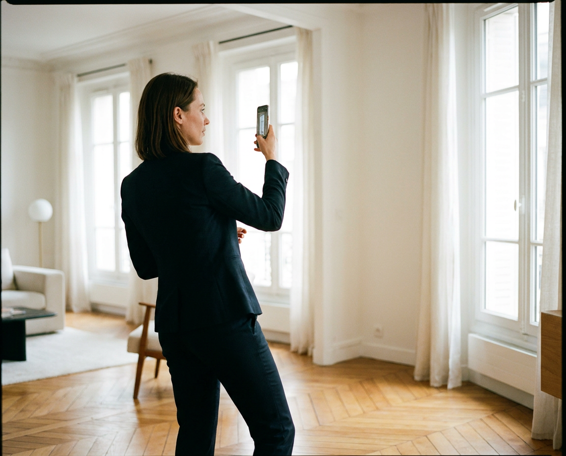 Mandataire judiciaire dans un appartement propre et lumineux après intervention PropNet34