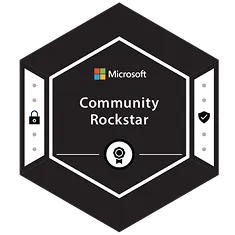 Microsoft Community Rockstar Badge