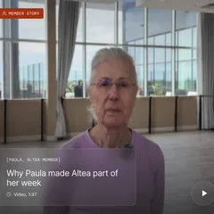 Member story: why Paula made Altea part of her week