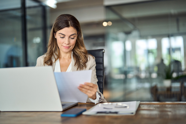 legal advisor working at desk