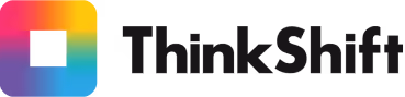 ThinkShift logo with a colorful gradient square and black text reading ThinkShift.