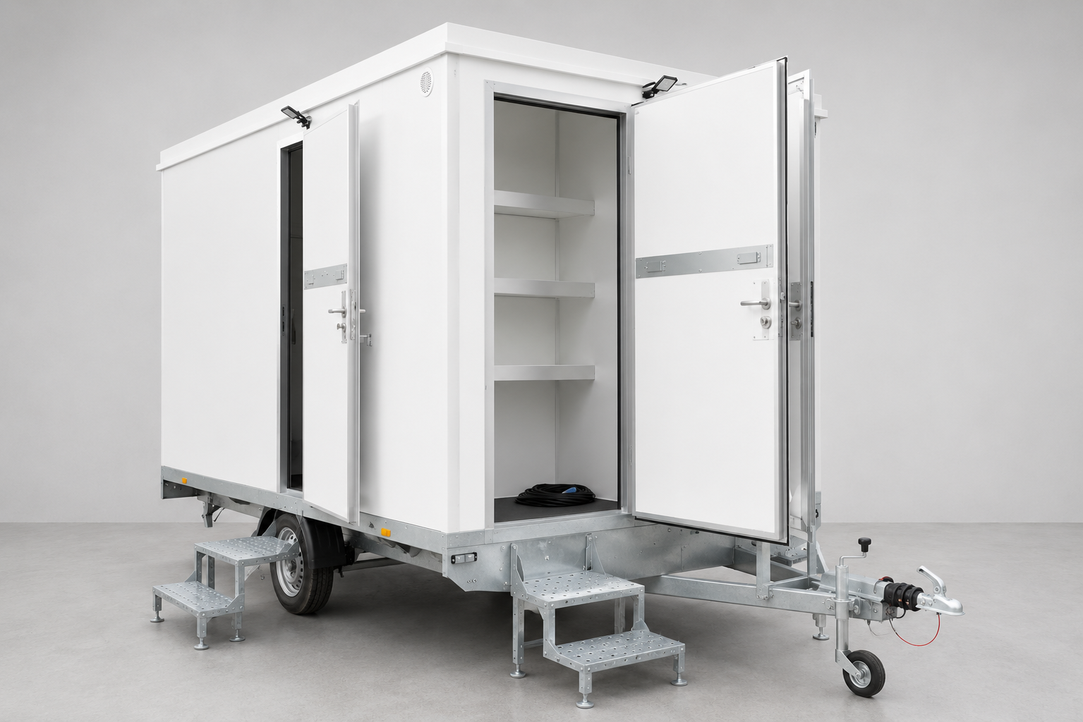 Aparte toiletruimte in nieuwe schaftwagen