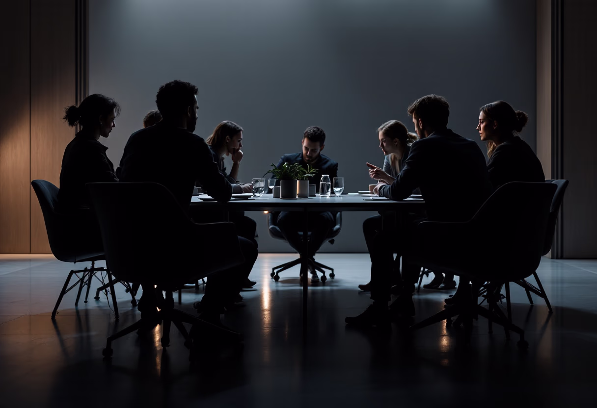 image of colleagues in a meeting room setting for a b2b saas