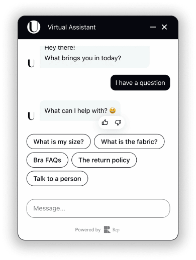 image of a virtual ecommerce assistant