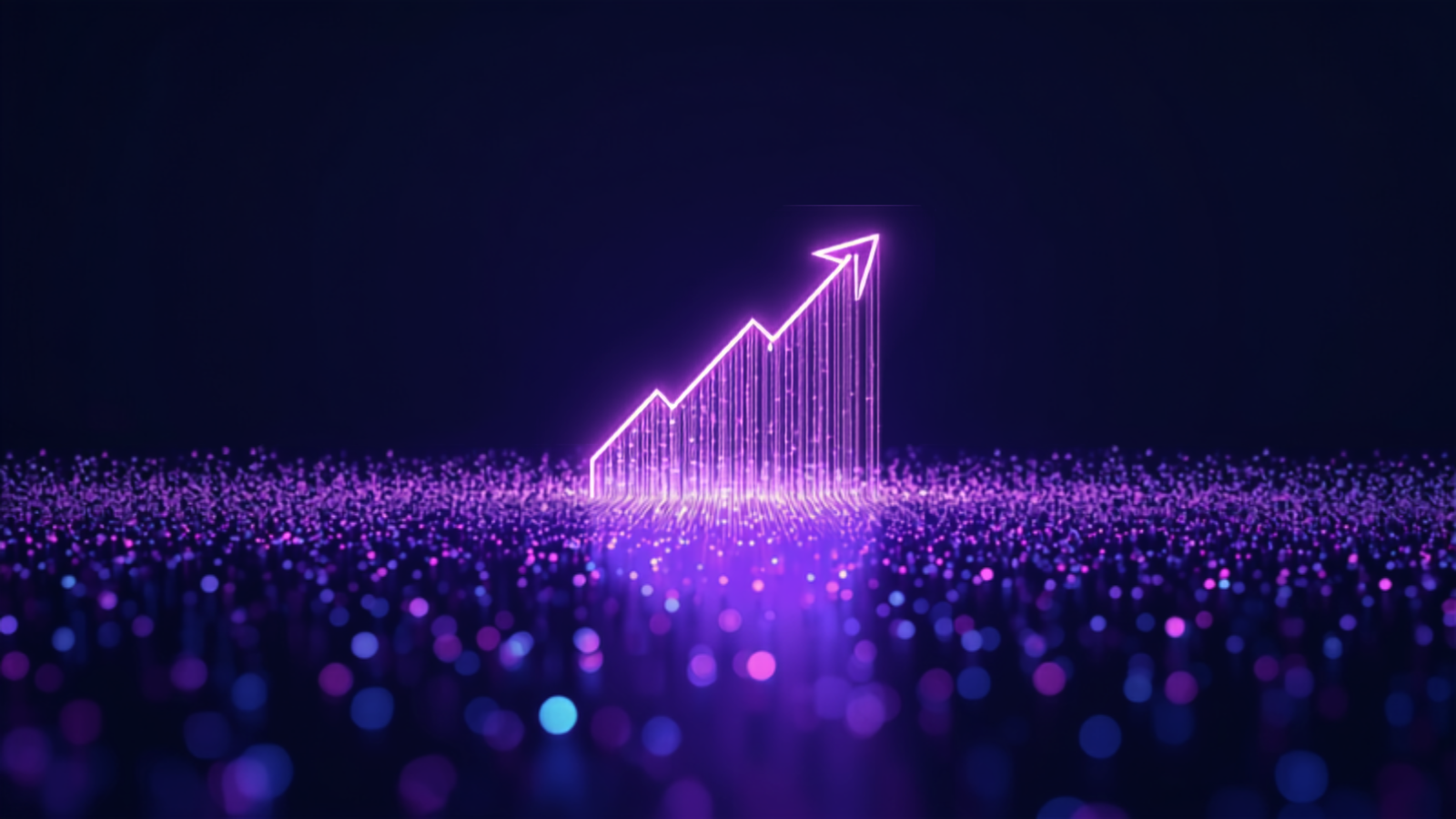Abstract visualization of proactive AI sales engagement driving revenue growth