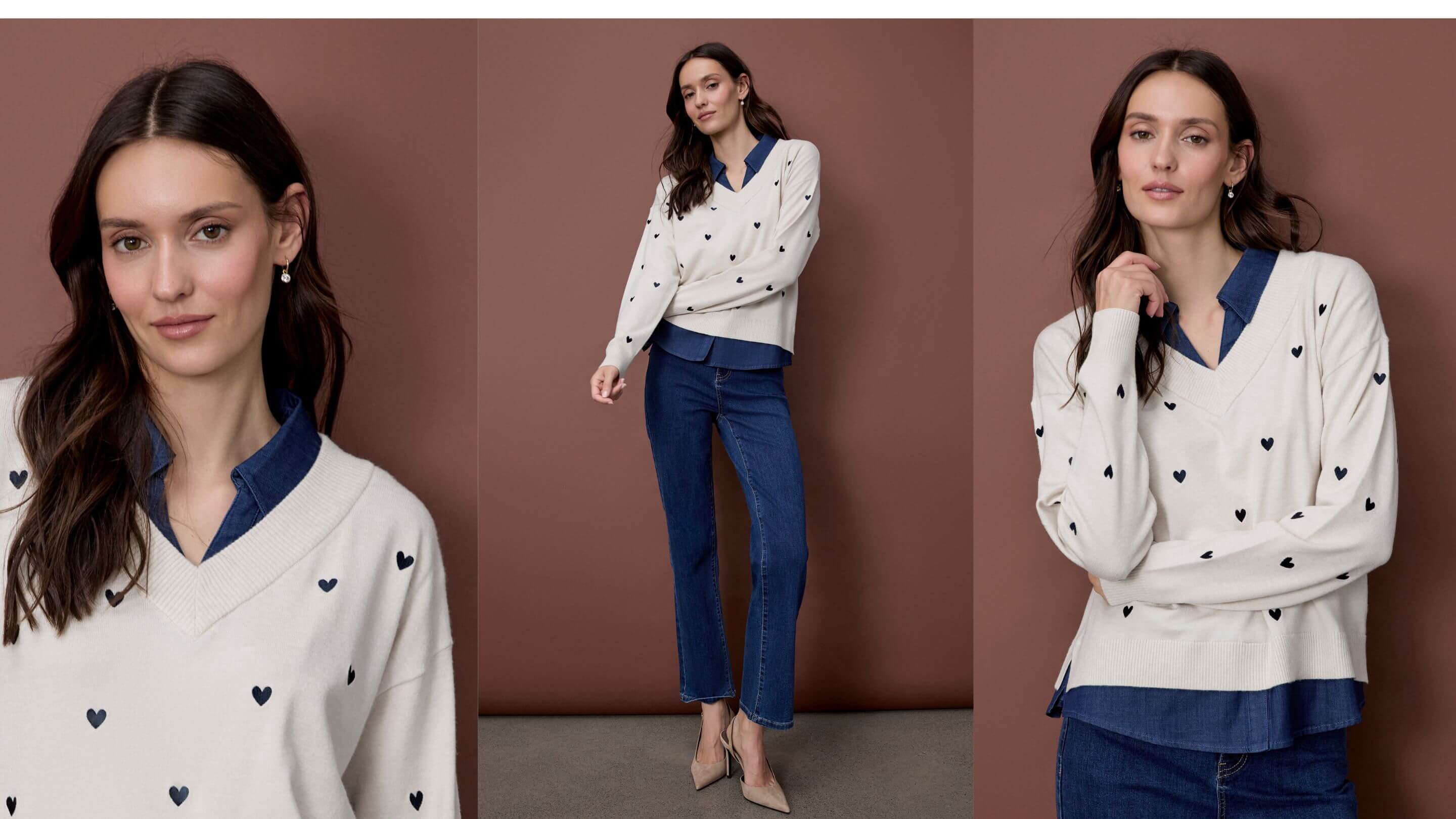 Charlie B Collection knitwear campaign photograph