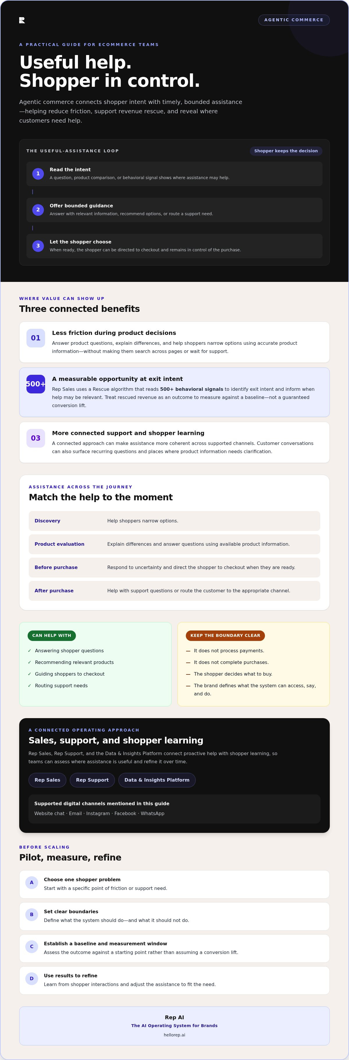 Benefits of agentic commerce