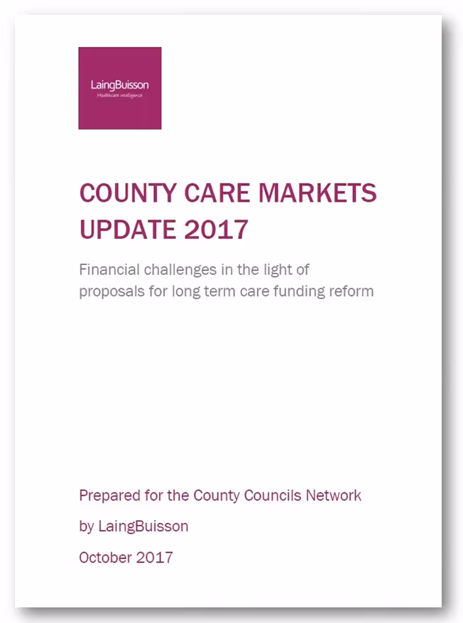 LaingBuisson: County Care Markets - 2017 Update