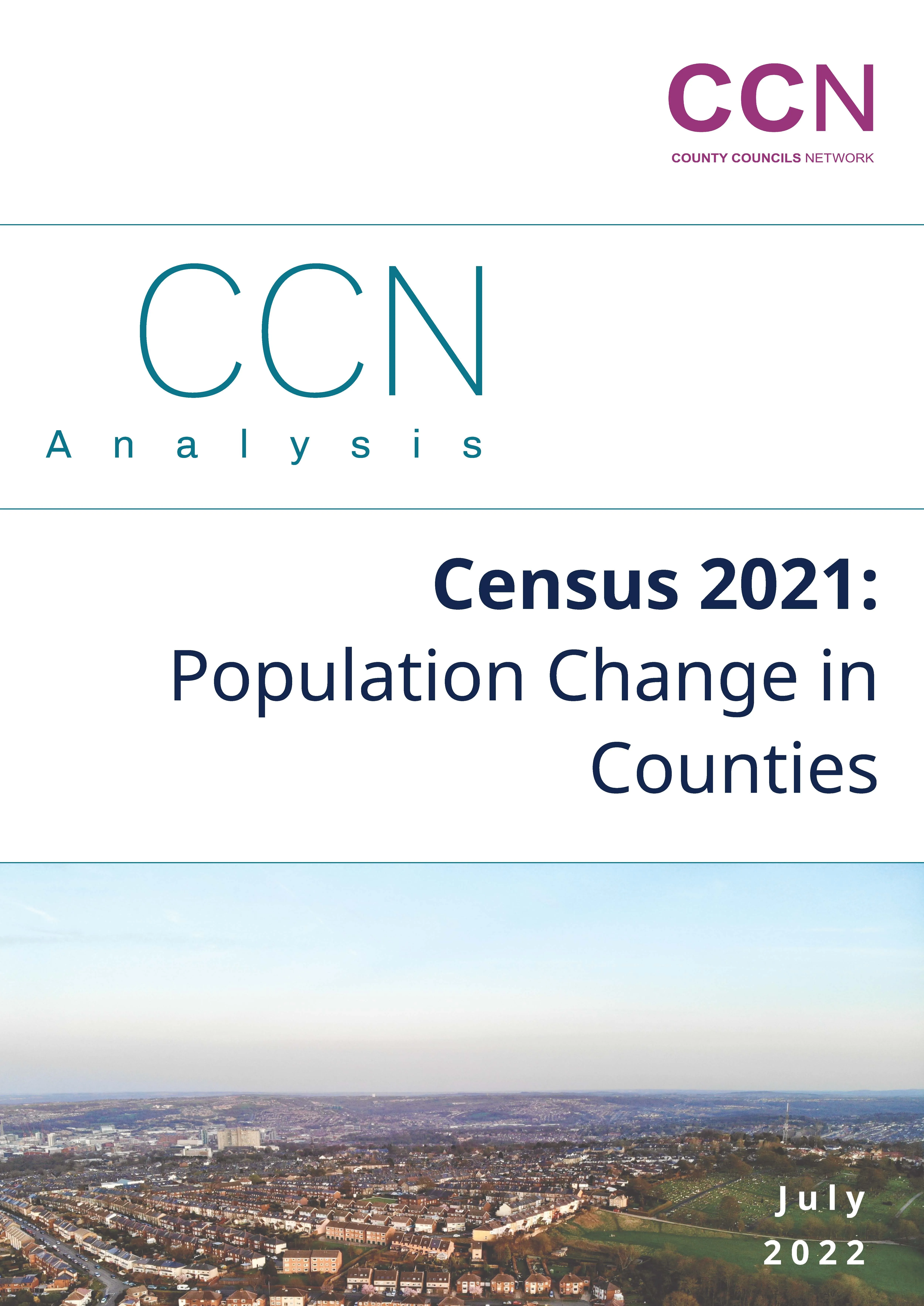 CCN Analysis - Census 2021: Population Change in Counties