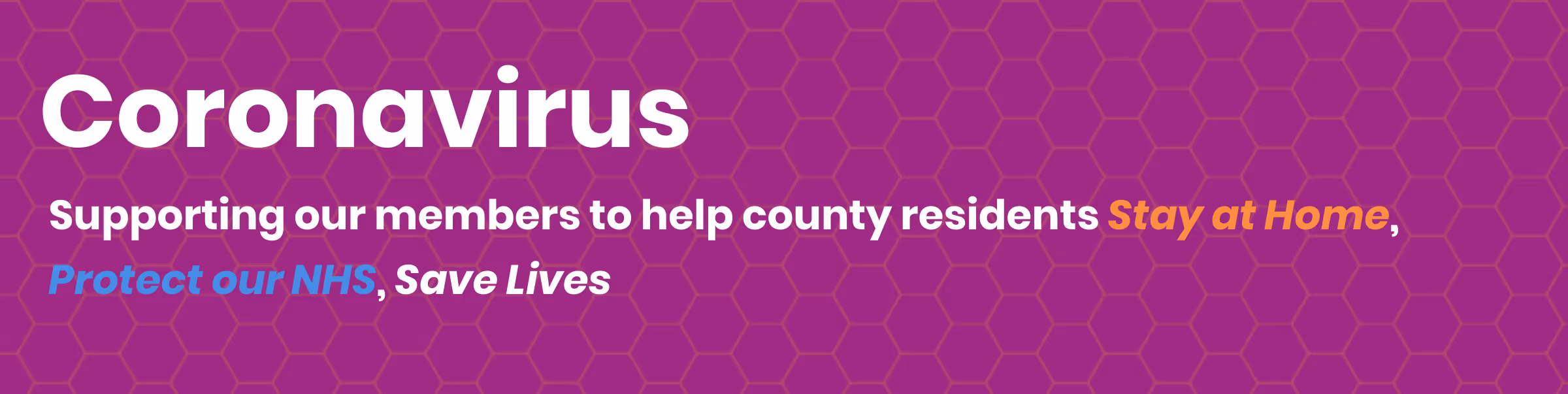 Coronavirus: Information for counties