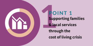 Point 1: Supporting families with local services through the cost of living crisis