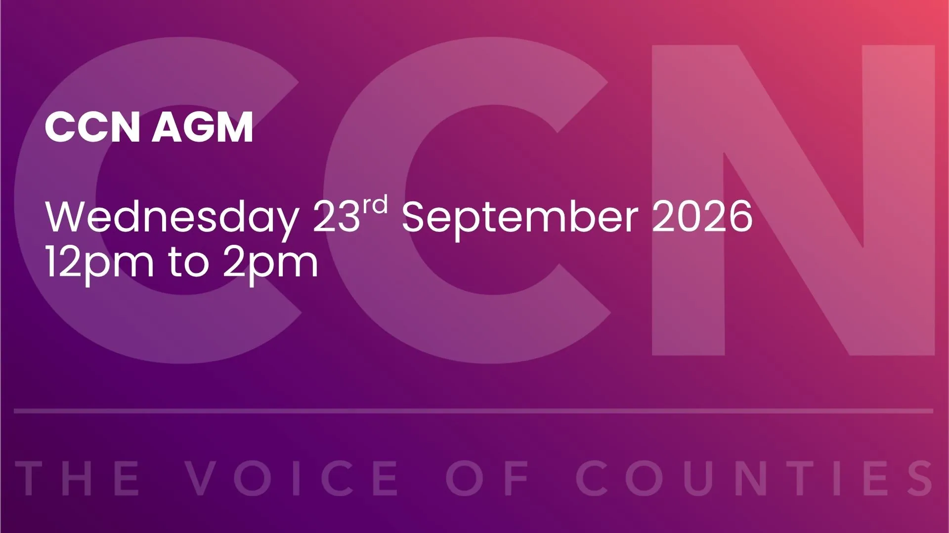 CCN 2026 Annual General Meeting