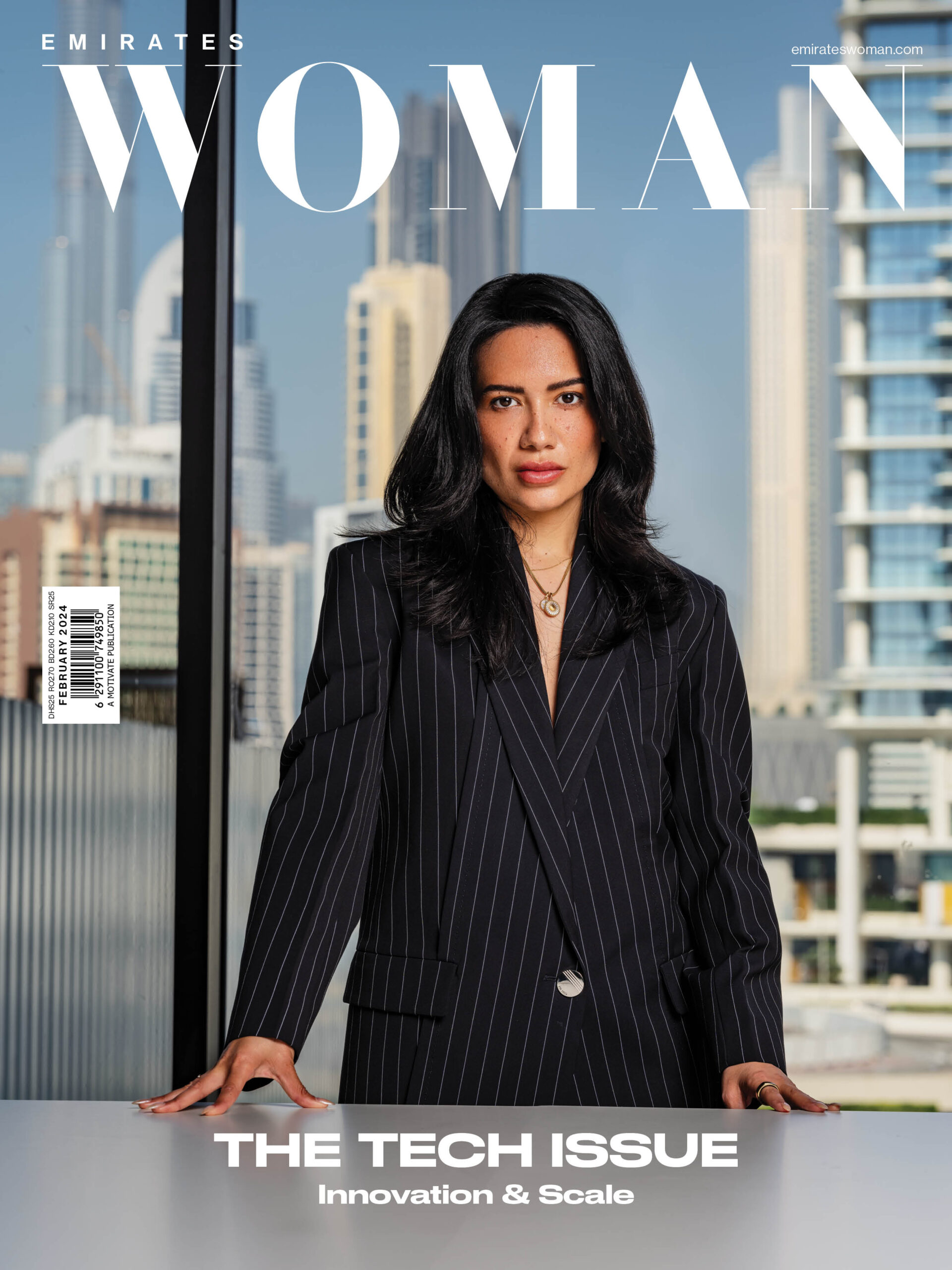 Christiana Maxion on the cover of Emirates Woman, February 2024
