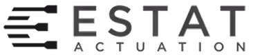 ESTAT Actuation company logo with stylized E and horizontal speed lines.