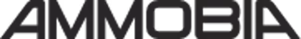 Ammobia wordmark logo in bold black letters.