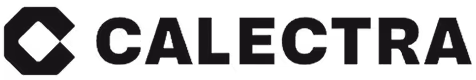 Calectra brand logo with stylized icon and bold uppercase text.