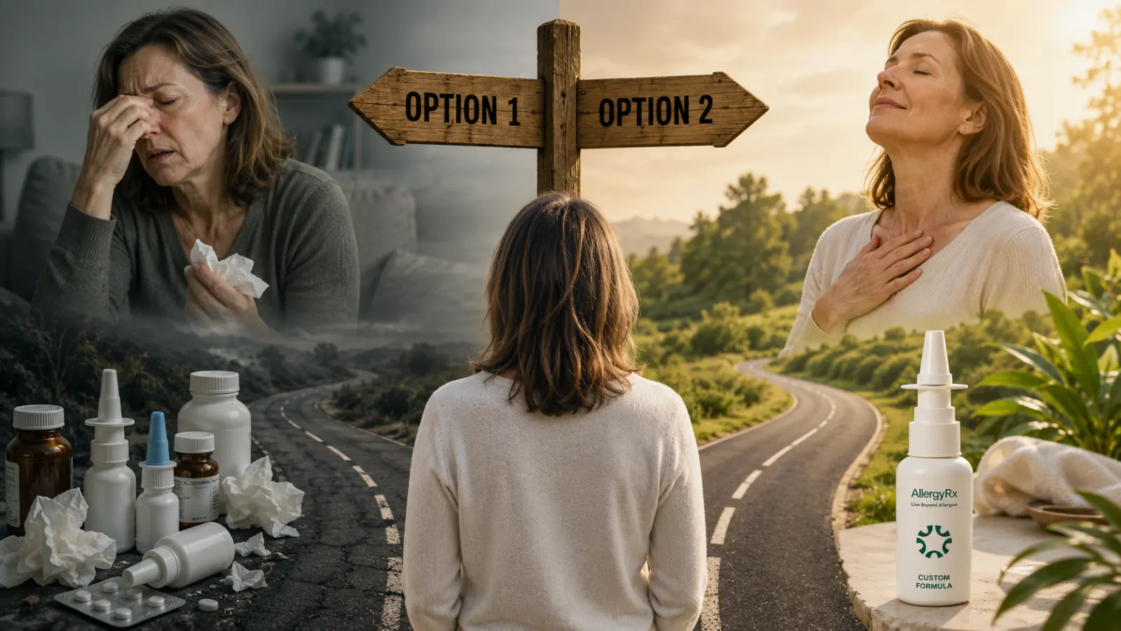Two paths choice