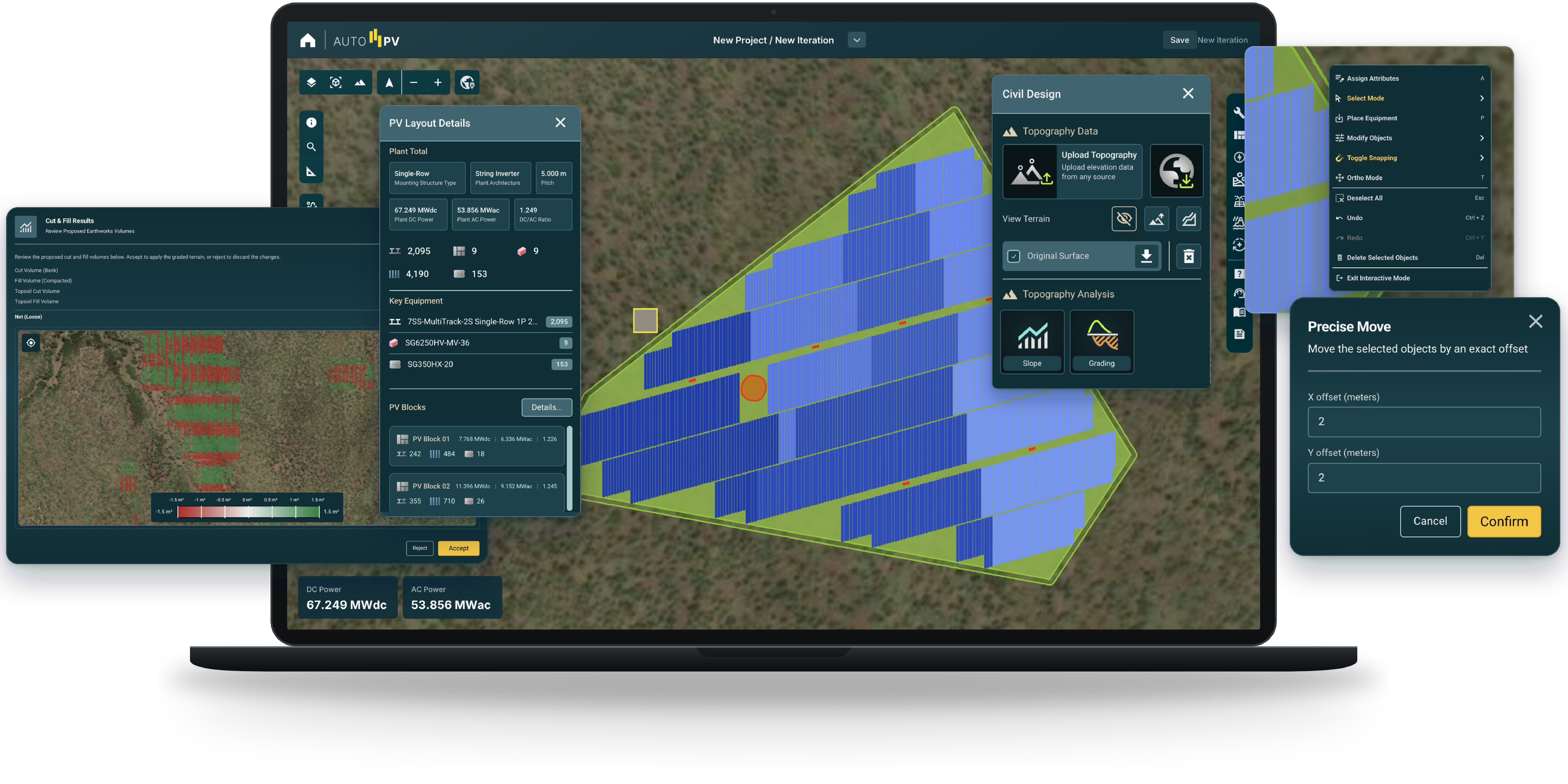 AutoPV utility-scale PV design software App