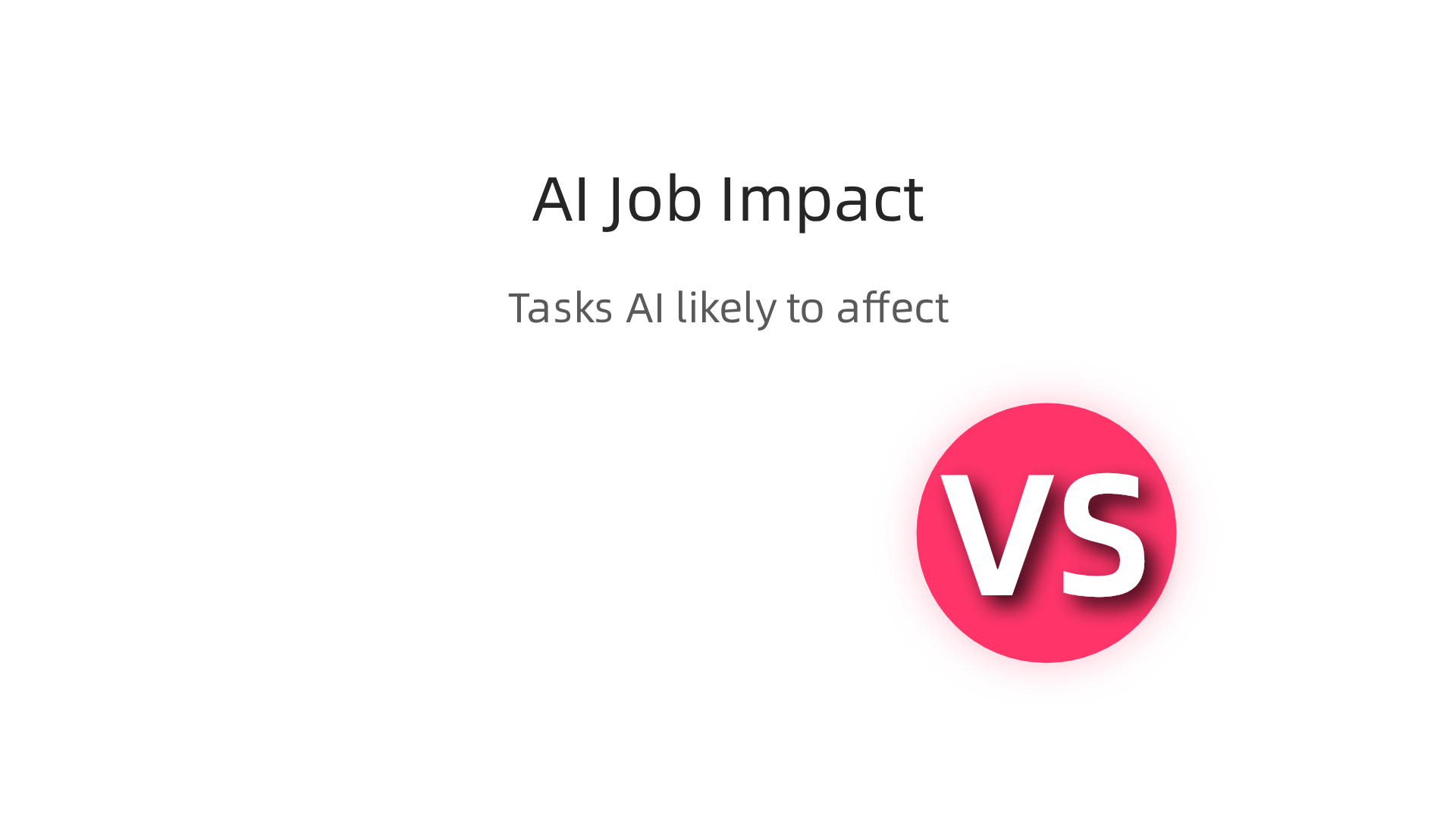 An infographic illustrating the types of tasks most susceptible to AI automation, including repetitive, routine cognitive, and standardized service roles.
