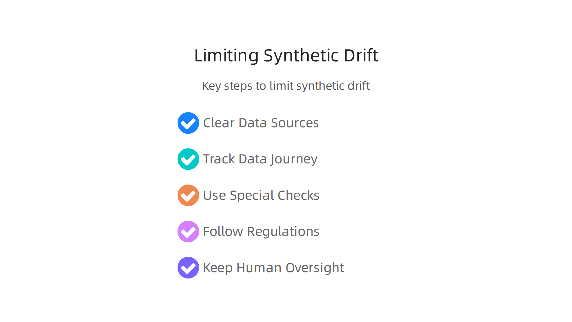 Key steps organizations can take to detect and limit synthetic drift, ensuring AI models remain reliable.