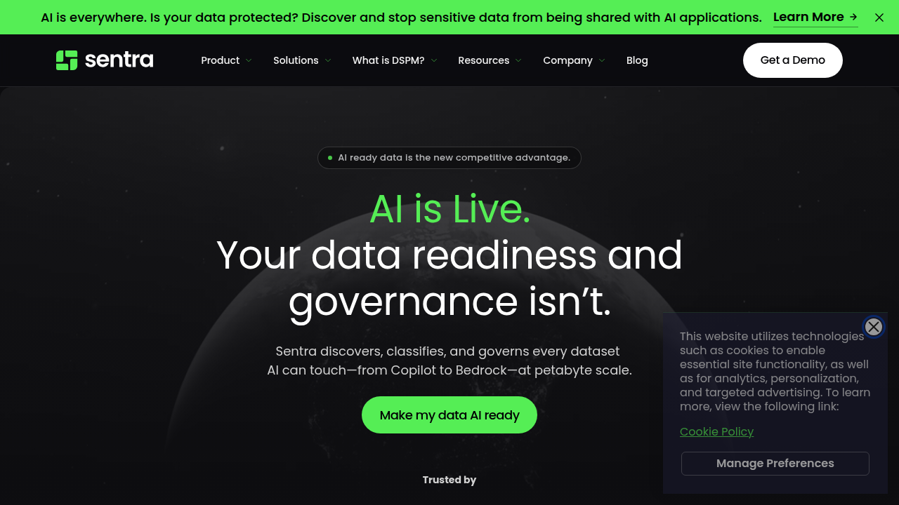 Enterprise data security solutions, such as those offered by Sentra.io, are vital for protecting sensitive data during AI training and development.