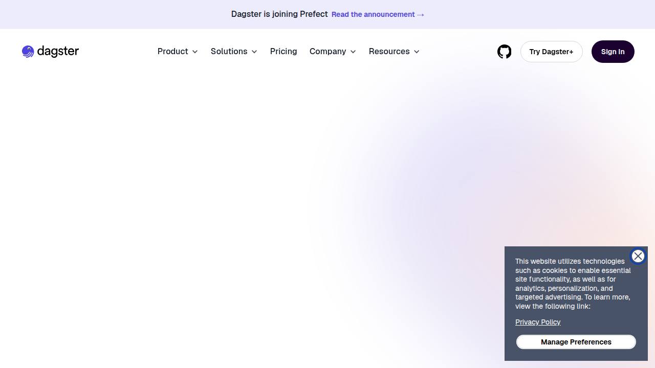 Homepage of a leading data intelligence platform illustrating its core offerings.