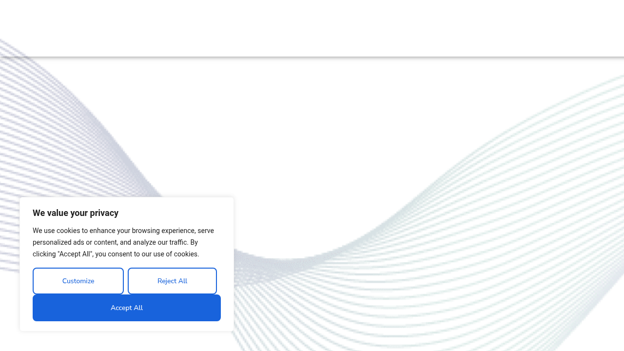 A screenshot of ElevateConsult's homepage, providing insights on AI data governance and strategy.