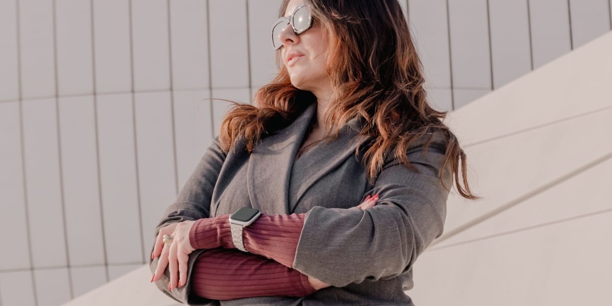 A confident professional looking forward, symbolizing career progression and validated expertise in AI.