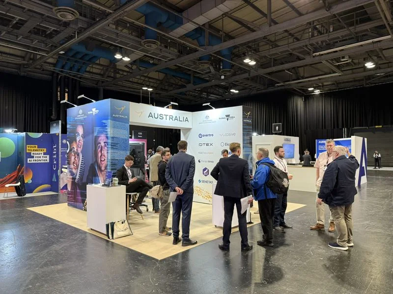 Austrade exhibition stand at CyberUK 2026, SEC Glasgow
