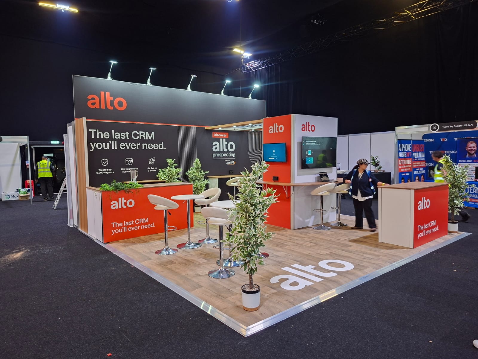 Alto Software exhibition stand at EA Masters 2025, Evolution London