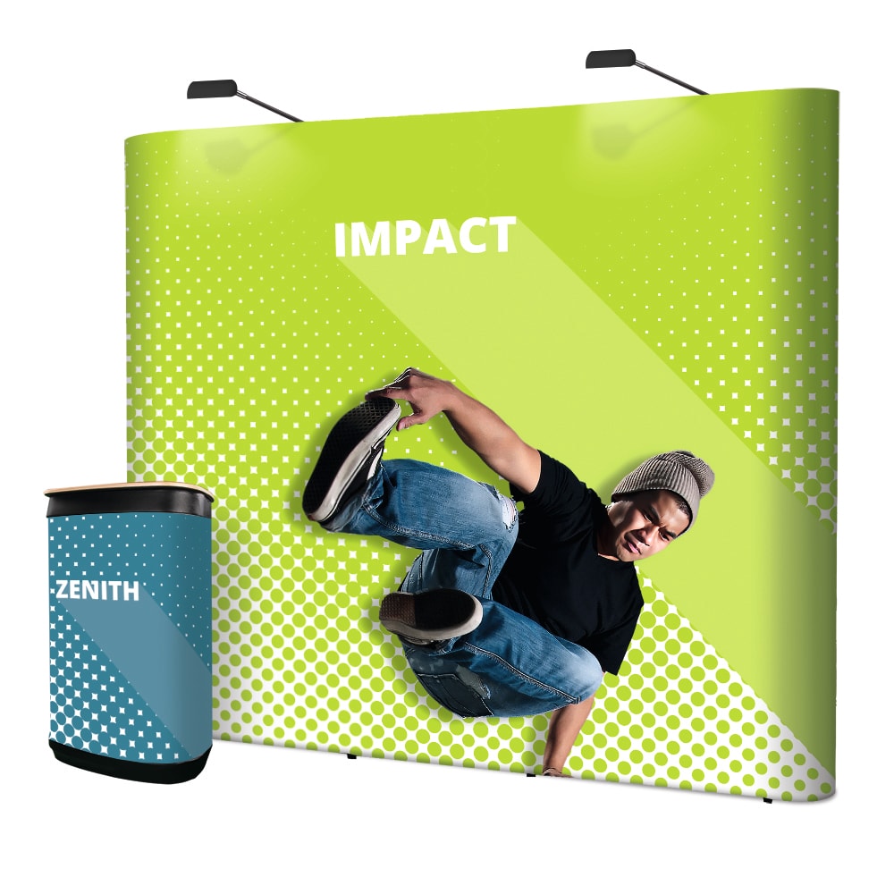 Impact pop-up backwall used for a seasonal campaign display