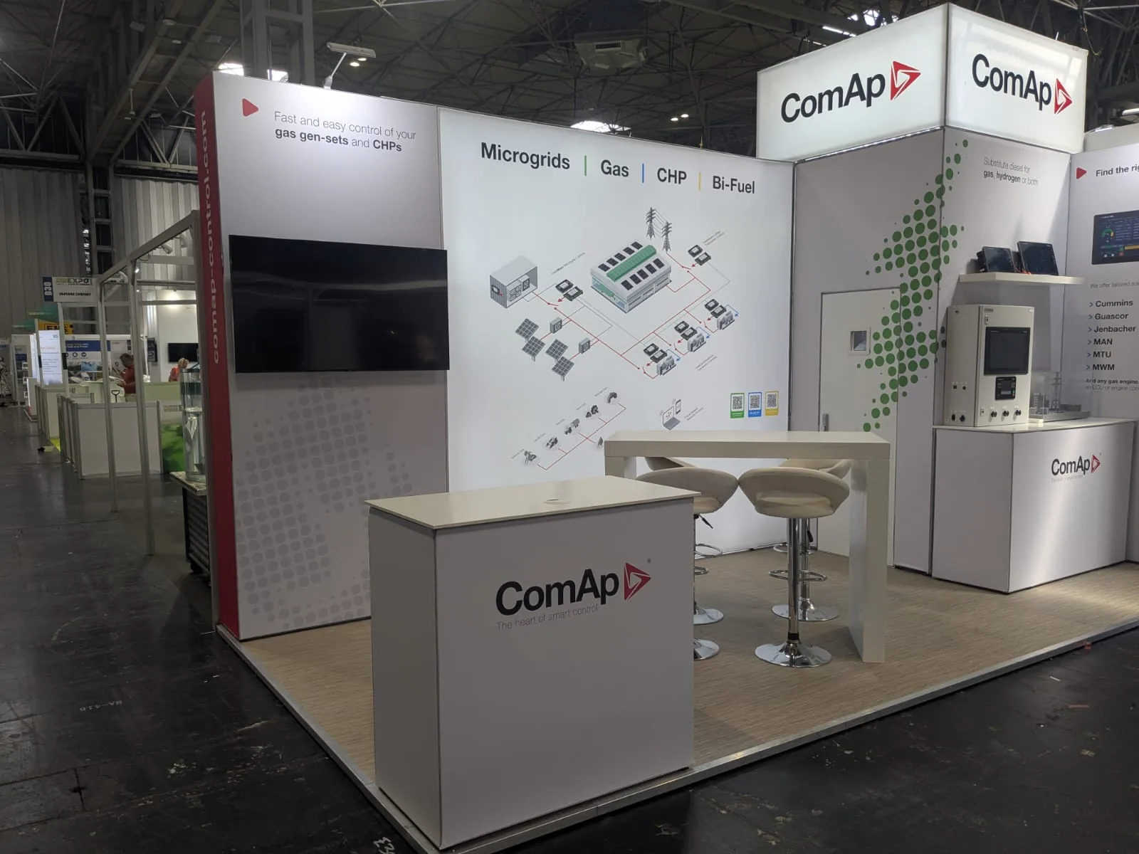 ComAp @ World Biogas Expo 25 - exhibition stand by Redblu