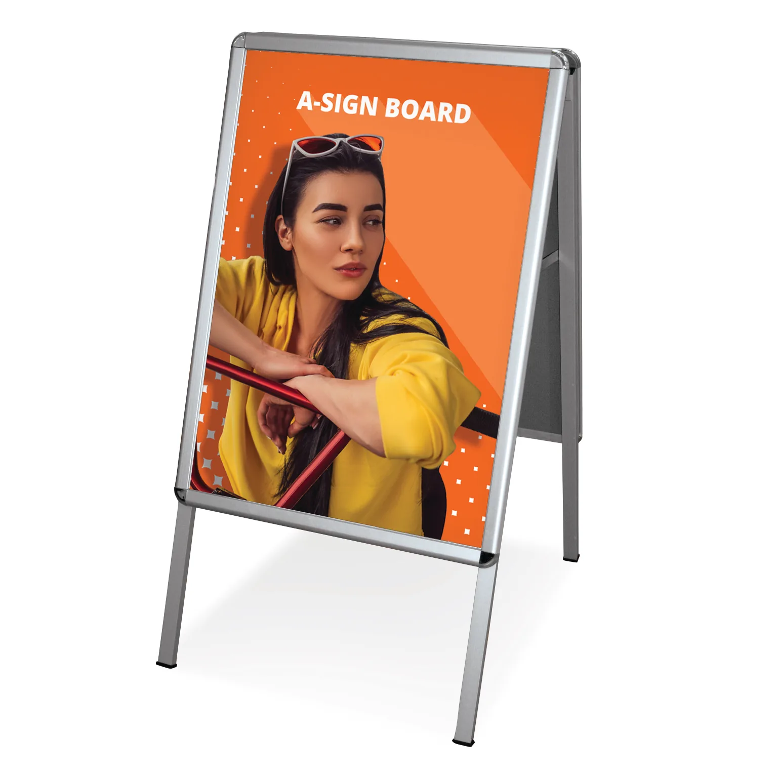 Freestanding sign board used for point-of-sale offer signage