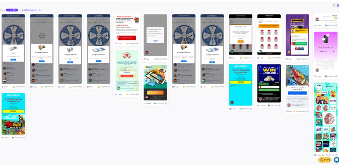 affiliate promoting this offer using a specific landing page