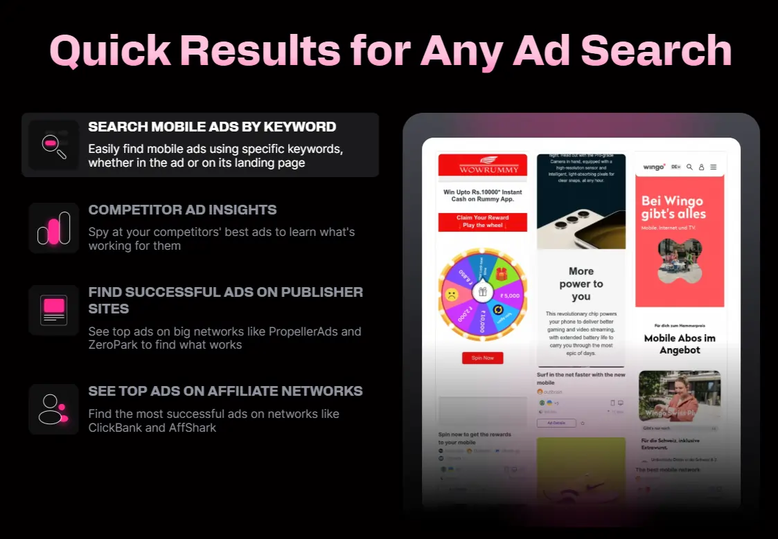 Adplexity Mobile for Ad Research