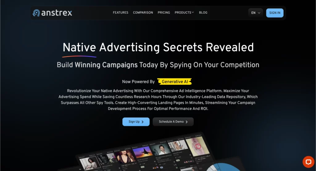 anstrex native homepage
