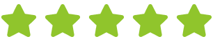 Five green stars in a horizontal row.