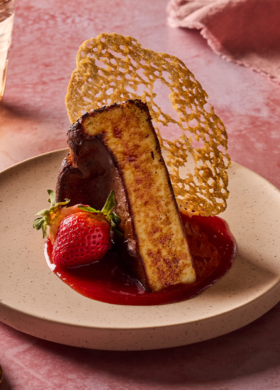 Chef-crafted roasted bone marrow served with toasted artisan bread at Saint & Second.