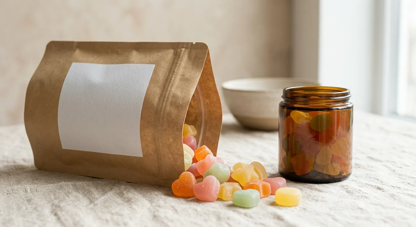 Fruit gummies for a children's food supplement range