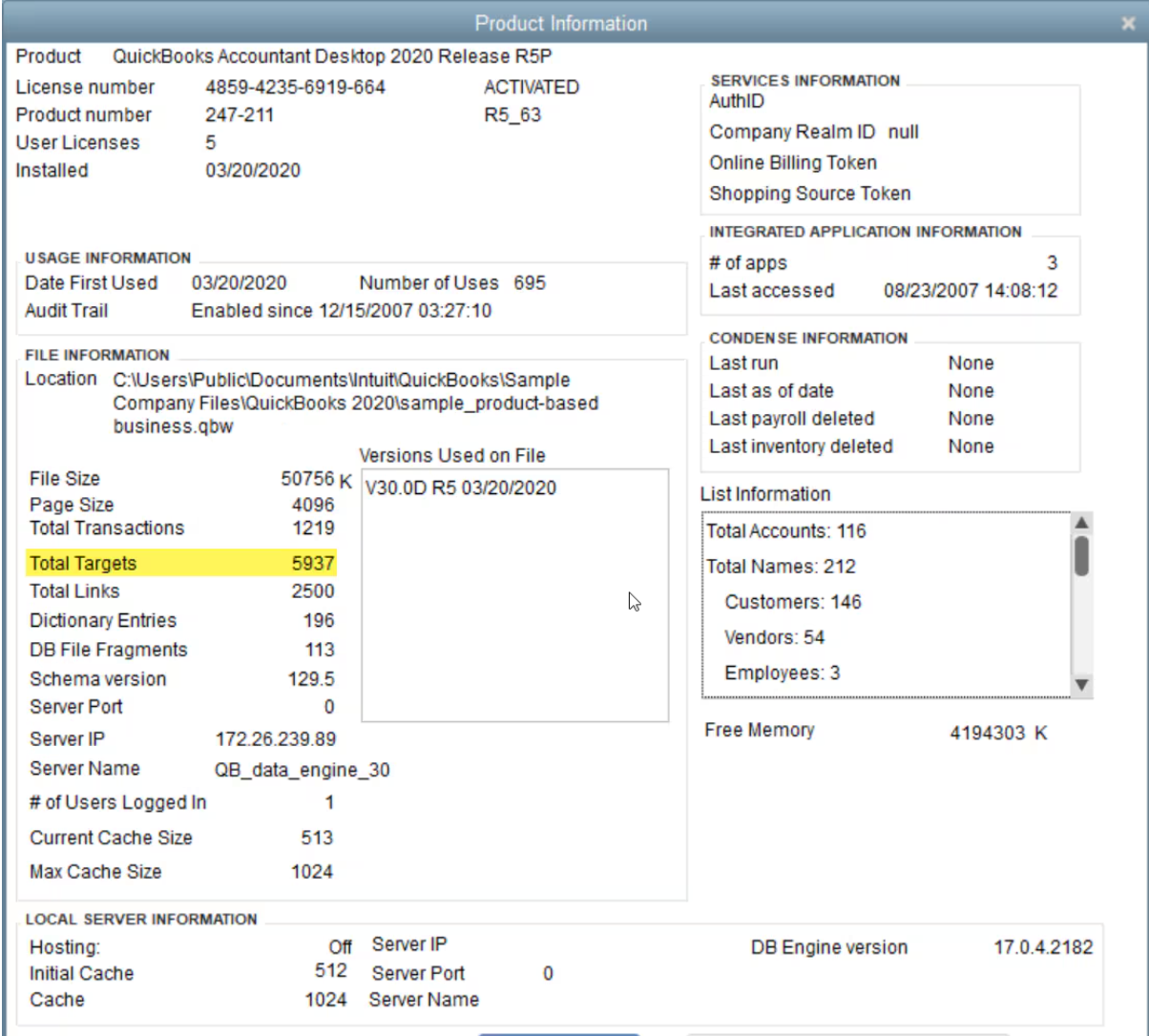 Select the Target QBO Company for Import