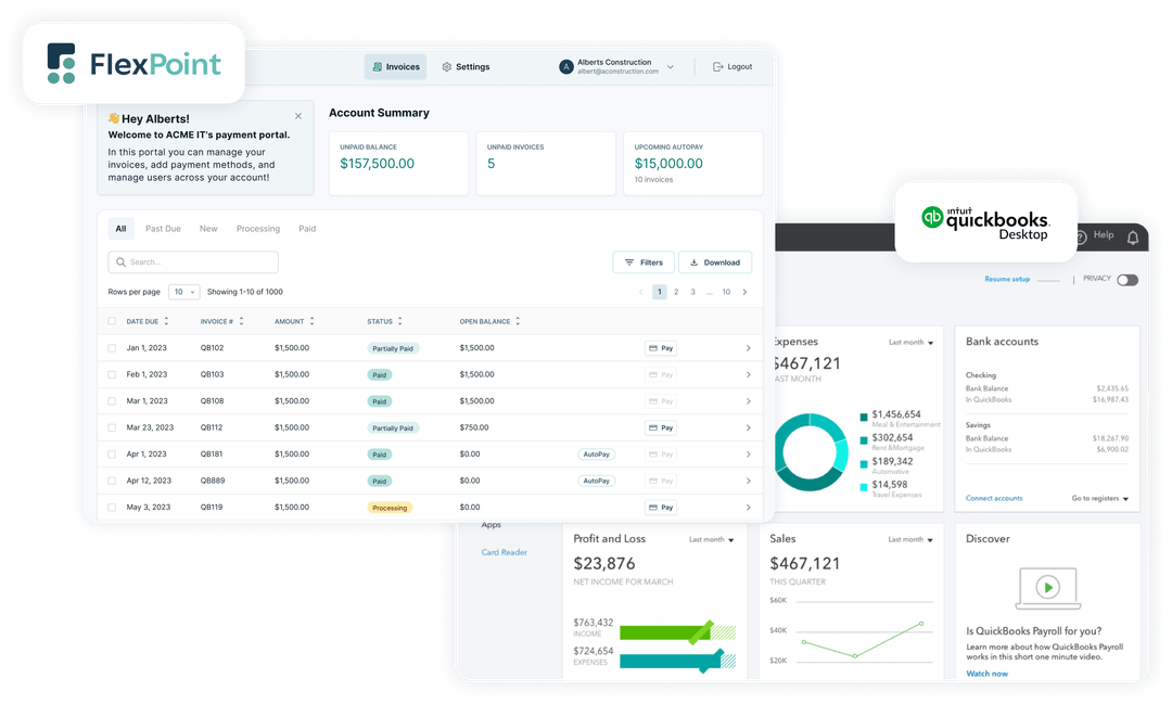 FlexPoint vs QuickBooks Payments