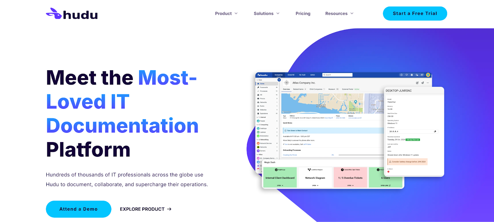 Hudu Home Page